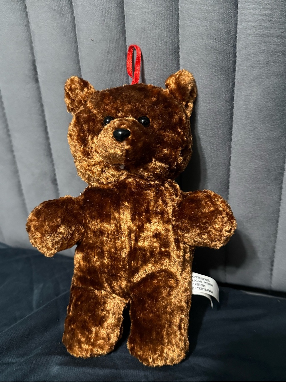 Vintage Ganz Brown Teddy Bear Plush Ornament Hanging 96498